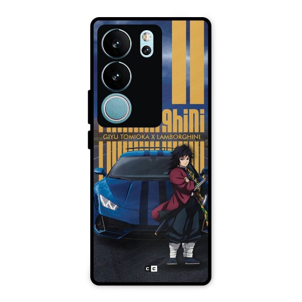 Giyu Tomioka Supercar Metal Back Case for Vivo V29