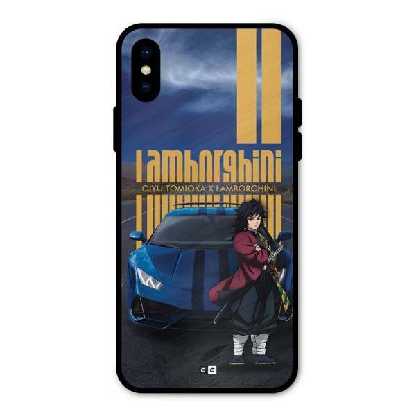 Giyu Tomioka Supercar Metal Back Case for iPhone XS