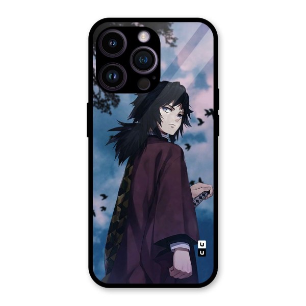 Giyu Tomioka Waiting Glass Back Case for iPhone 14 Pro Max