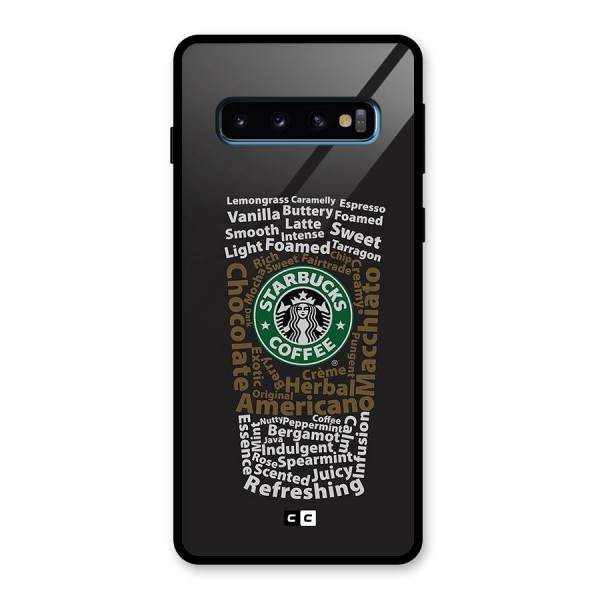Glass StarBucks Glass Back Case for Galaxy S10