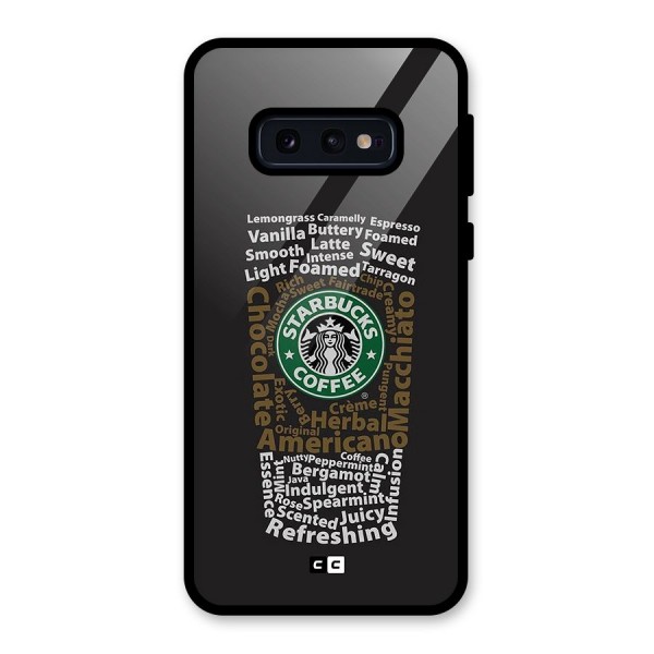 Glass StarBucks Glass Back Case for Galaxy S10e