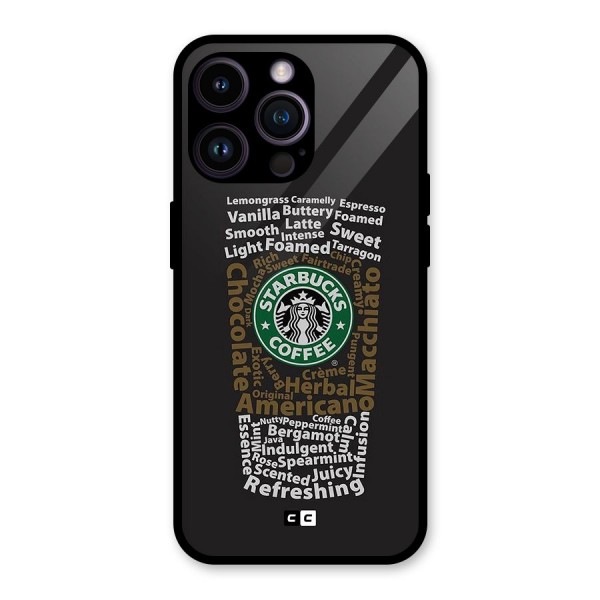 Glass StarBucks Glass Back Case for iPhone 14 Pro Max