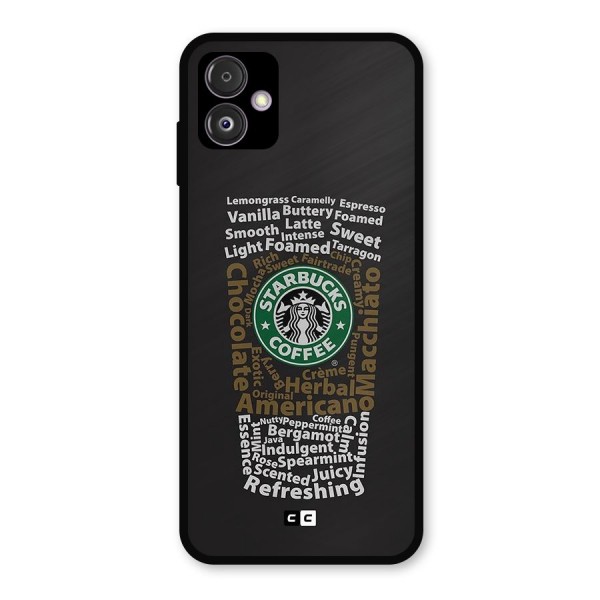 Glass StarBucks Metal Back Case for Galaxy F14