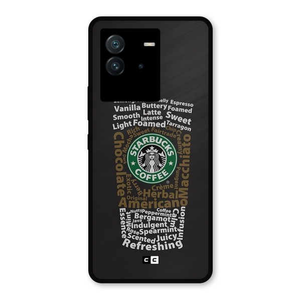 Glass StarBucks Metal Back Case for iQOO Neo 6 5G