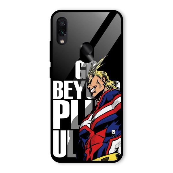 Go Beyond Glass Back Case for Redmi Note 7