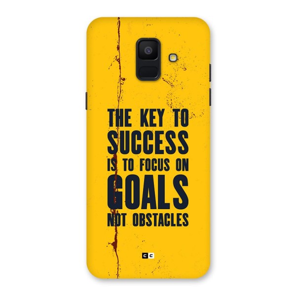 Goals Not Obstacles Back Case for Galaxy A6 (2018)