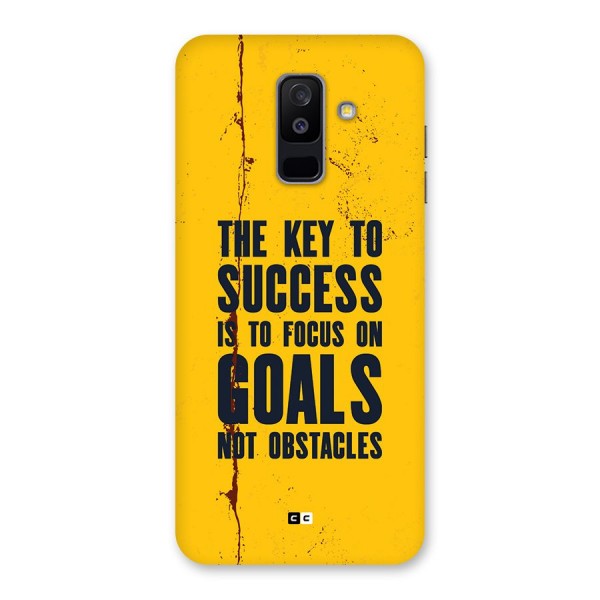Goals Not Obstacles Back Case for Galaxy A6 Plus