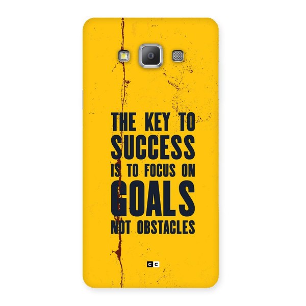 Goals Not Obstacles Back Case for Galaxy A7