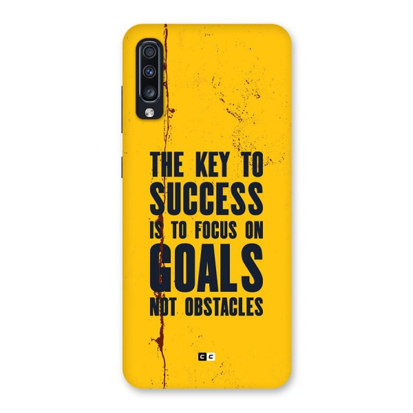Goals Not Obstacles Back Case for Galaxy A70