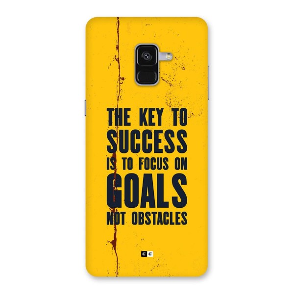 Goals Not Obstacles Back Case for Galaxy A8 Plus