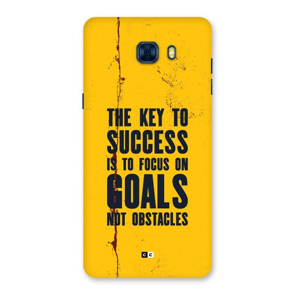 Goals Not Obstacles Back Case for Galaxy C7 Pro