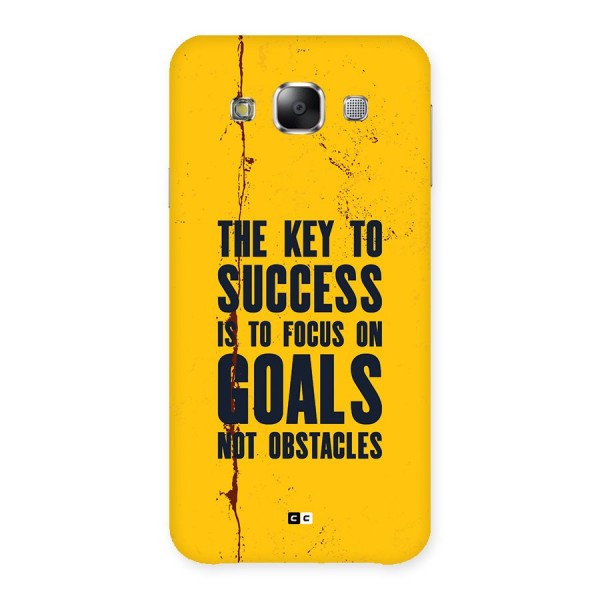 Goals Not Obstacles Back Case for Galaxy E5