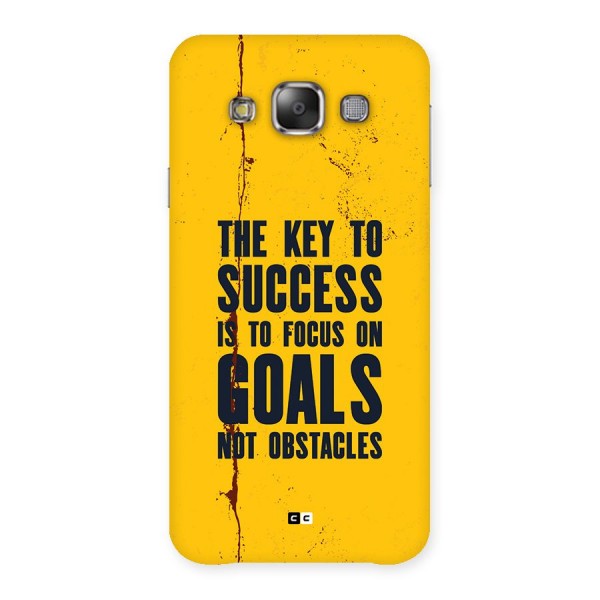 Goals Not Obstacles Back Case for Galaxy E7