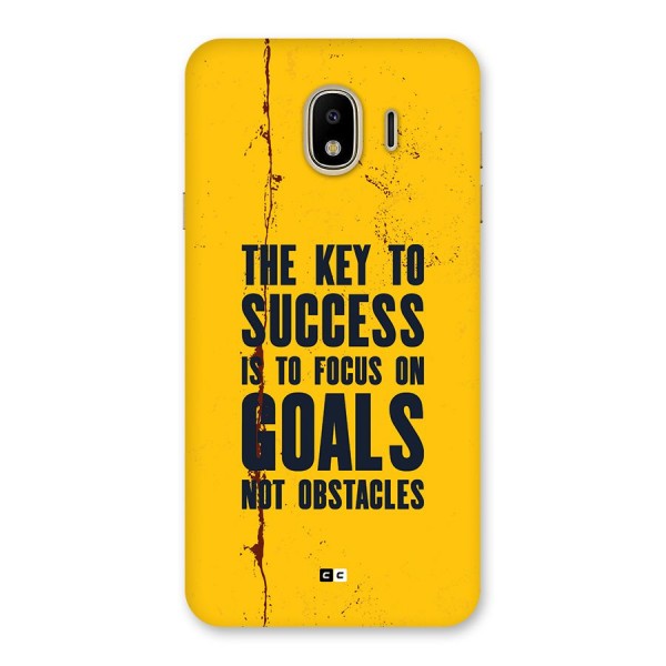 Goals Not Obstacles Back Case for Galaxy J4