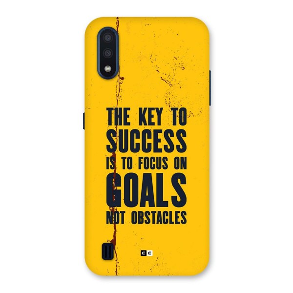 Goals Not Obstacles Back Case for Galaxy M01