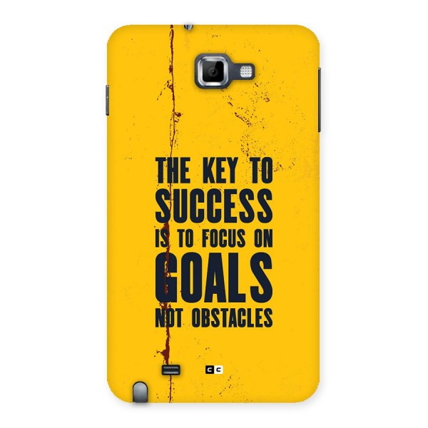 Goals Not Obstacles Back Case for Galaxy Note