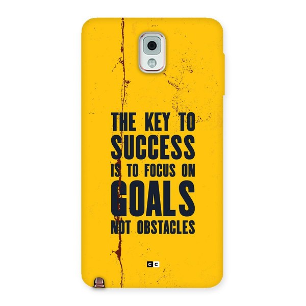 Goals Not Obstacles Back Case for Galaxy Note 3