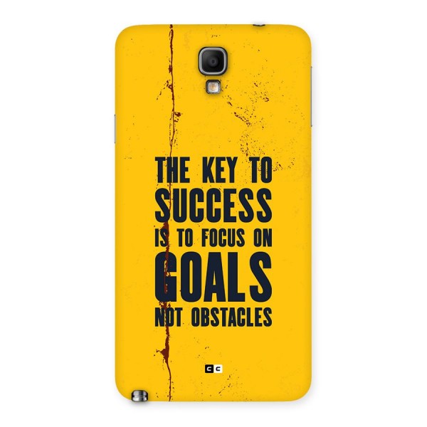 Goals Not Obstacles Back Case for Galaxy Note 3 Neo