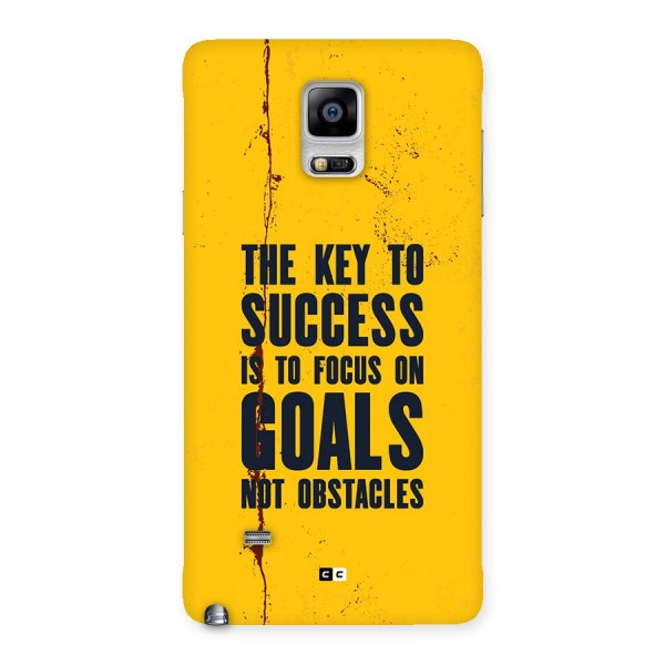 Goals Not Obstacles Back Case for Galaxy Note 4