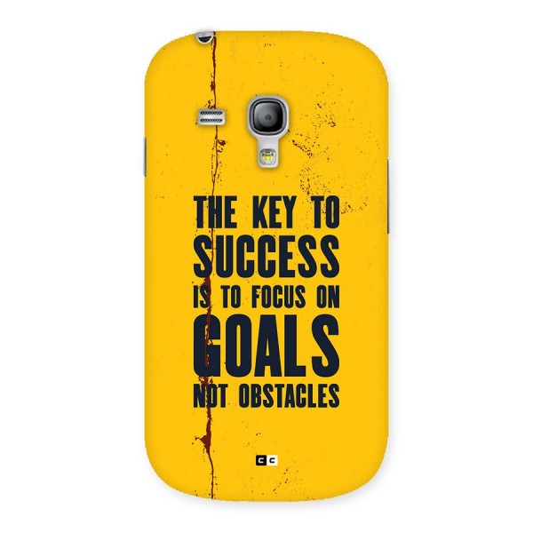 Goals Not Obstacles Back Case for Galaxy S3 Mini