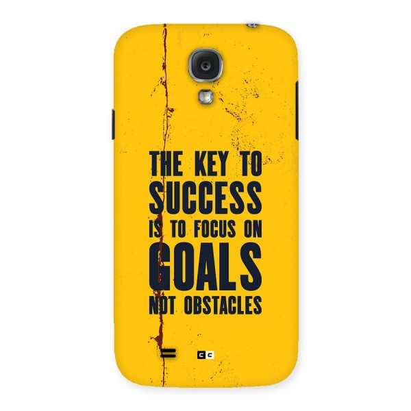 Goals Not Obstacles Back Case for Galaxy S4