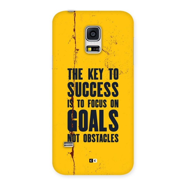 Goals Not Obstacles Back Case for Galaxy S5 Mini