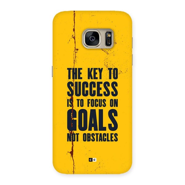 Goals Not Obstacles Back Case for Galaxy S7