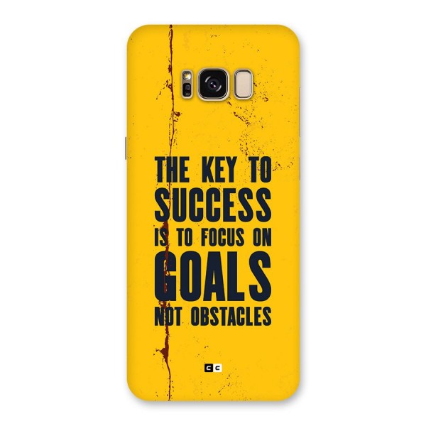 Goals Not Obstacles Back Case for Galaxy S8 Plus