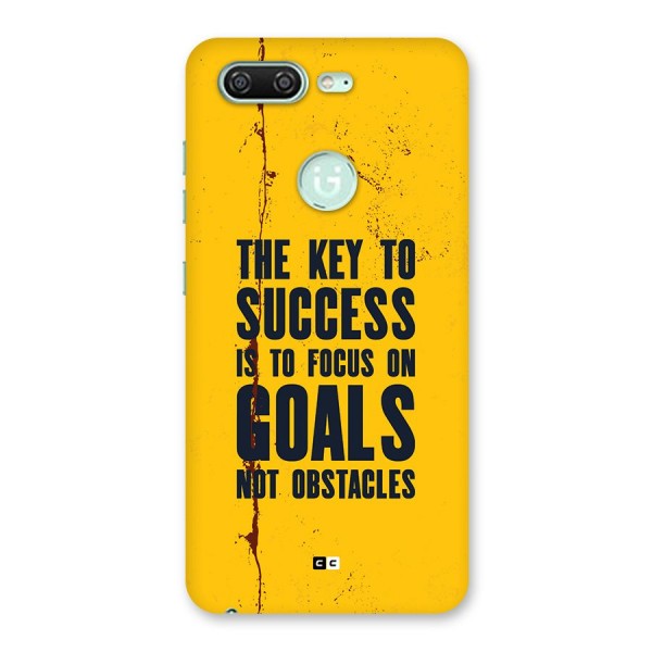 Goals Not Obstacles Back Case for Gionee S10