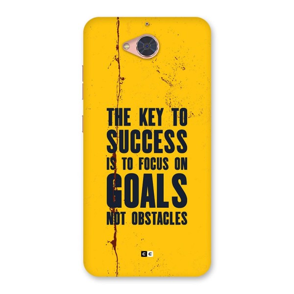 Goals Not Obstacles Back Case for Gionee S6 Pro