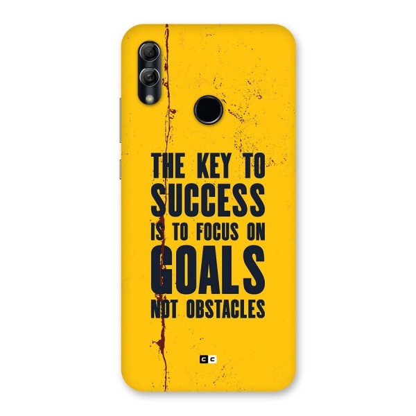 Goals Not Obstacles Back Case for Honor 10 Lite