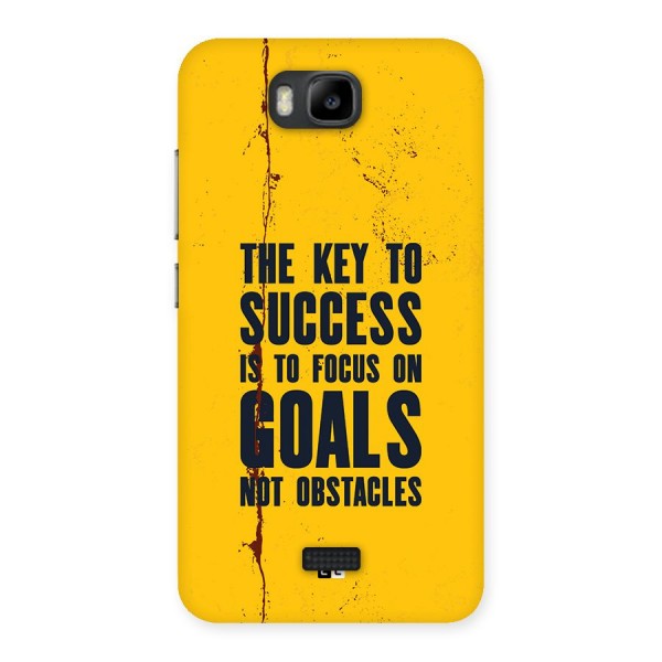 Goals Not Obstacles Back Case for Honor Bee