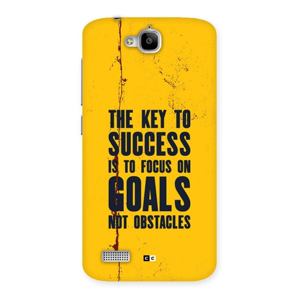 Goals Not Obstacles Back Case for Honor Holly