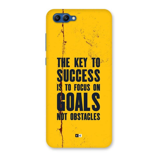 Goals Not Obstacles Back Case for Honor View 10