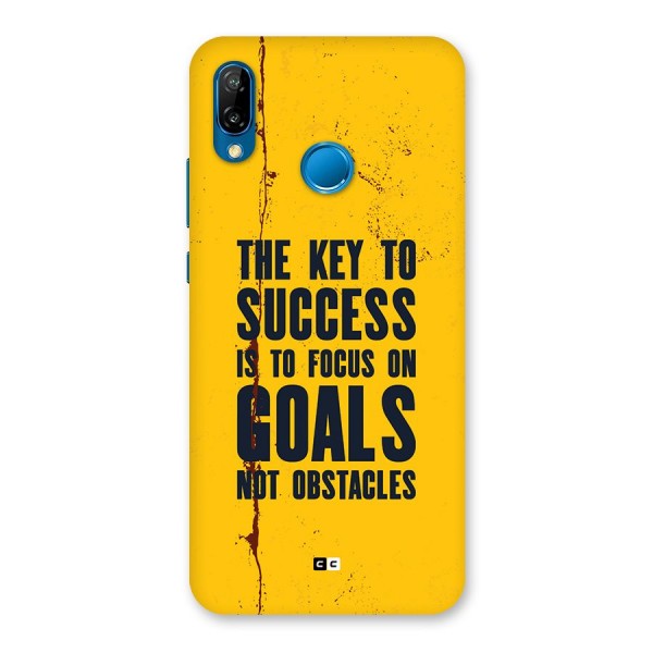 Goals Not Obstacles Back Case for Huawei P20 Lite