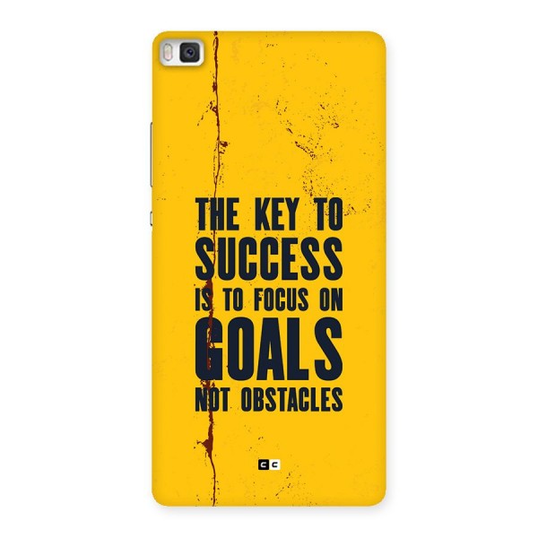 Goals Not Obstacles Back Case for Huawei P8