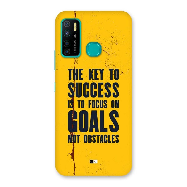 Goals Not Obstacles Back Case for Infinix Hot 9 Pro