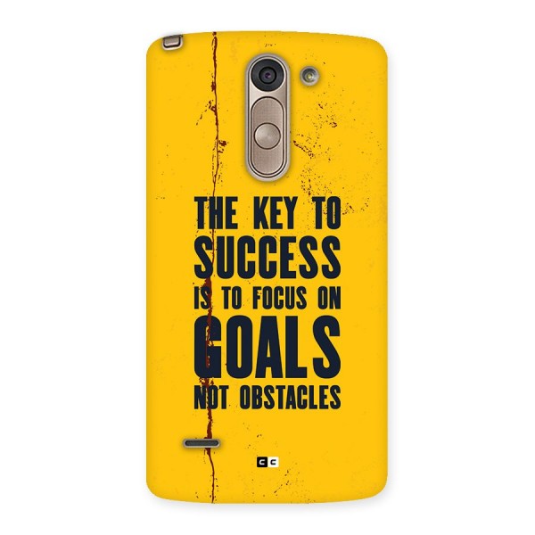 Goals Not Obstacles Back Case for LG G3 Stylus