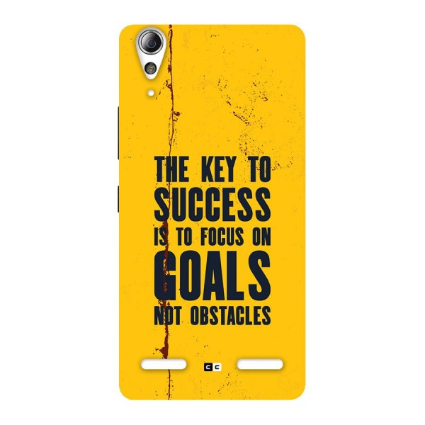Goals Not Obstacles Back Case for Lenovo A6000 Plus
