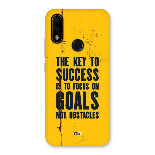 Goals Not Obstacles Back Case for Lenovo A6 Note