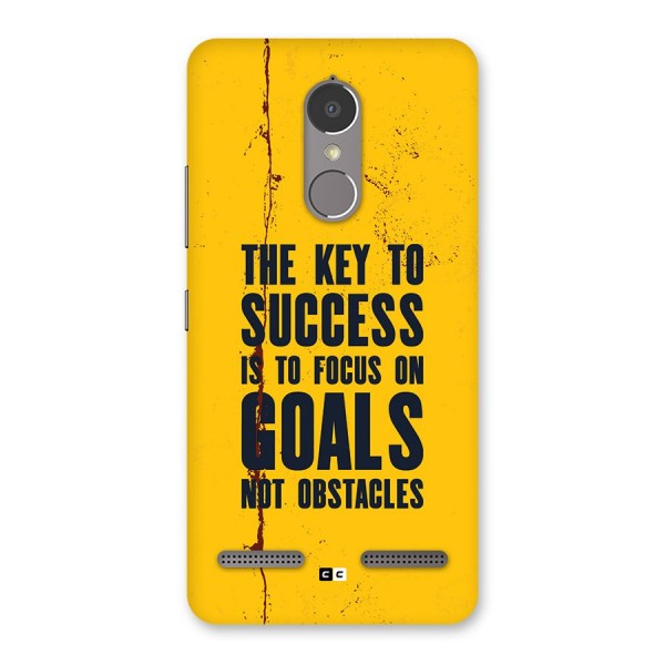 Goals Not Obstacles Back Case for Lenovo K6 Power