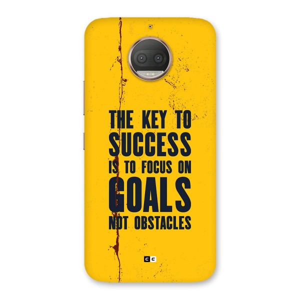 Goals Not Obstacles Back Case for Moto G5s Plus