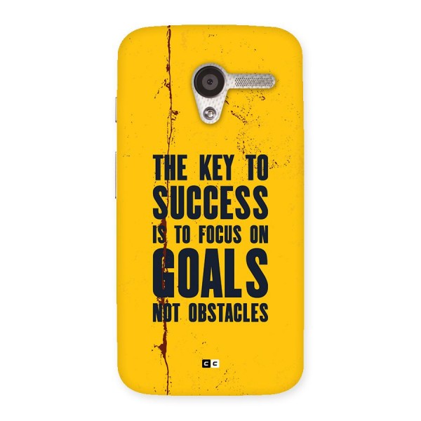 Goals Not Obstacles Back Case for Moto X