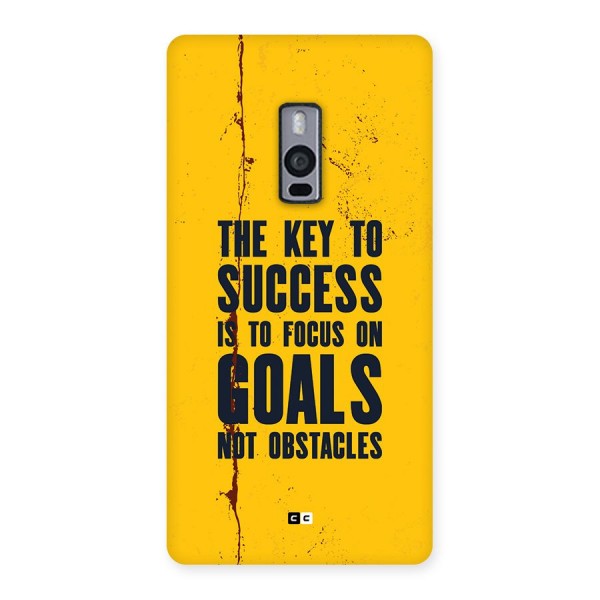 Goals Not Obstacles Back Case for OnePlus 2
