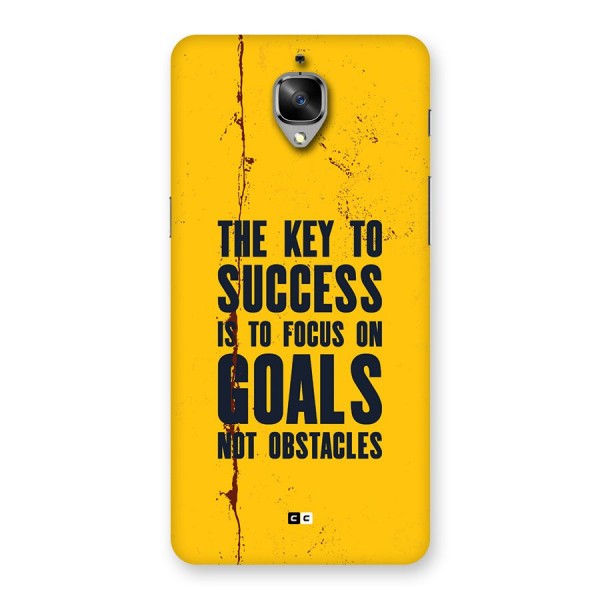 Goals Not Obstacles Back Case for OnePlus 3