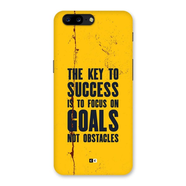 Goals Not Obstacles Back Case for OnePlus 5
