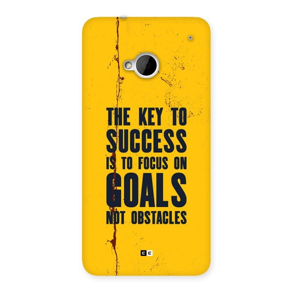 Goals Not Obstacles Back Case for One M7 (Single Sim)