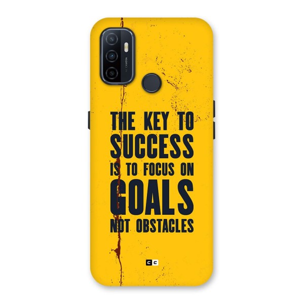 Goals Not Obstacles Back Case for Oppo A32