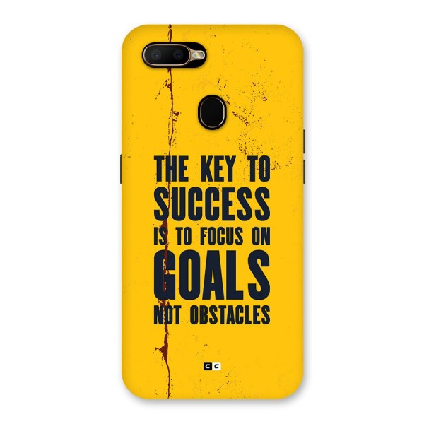 Goals Not Obstacles Back Case for Oppo A5s
