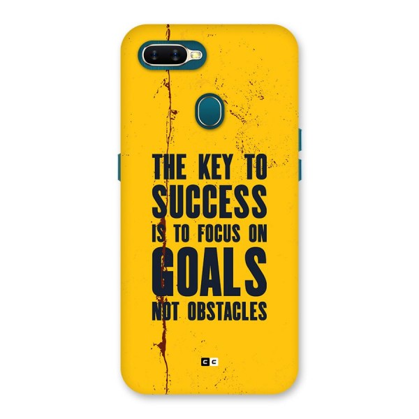 Goals Not Obstacles Back Case for Oppo A7